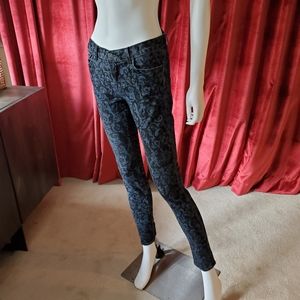 Brocade & Denim Patchwork Jeans (W 42)